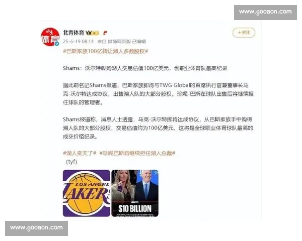 珍妮・巴斯获协议保障，湖人管理权延续至未来数年